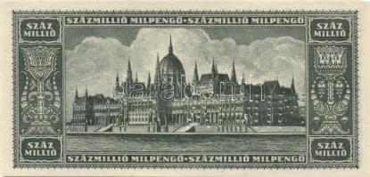 1946. 10.000BP + 100.000.000MP + 1.000.000.000MP "MINTA" perforációval, sorozatszám nélkül...