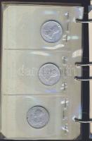 Kis pengő,fillér tétel 10f,20f,1P,2P,5P, 1926-44 + 2f,10f,20f 1946-62 között berakóban T:3 összesen ...