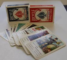 Cigány jós kártya + Bicycle márkájú francia kártya pakli pókerhez(2x52 lap)