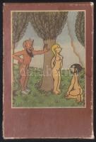 Jean Effel:A szerelem felfedezése(Ádám és Éva) című német nyelvű pajzán minikönyv