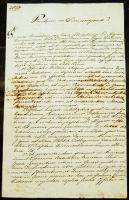 1809 Helytartótanácsi levél gr. Brunswick József országbíró és Darvas Ferenc, író, követ saját kezű ...