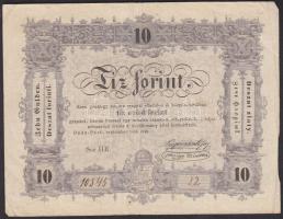 1848. 10Ft "Kossuth bankó" T:III