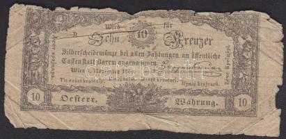 Ausztria 1860. 10Kr T:IV
