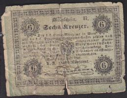 Ausztria 1849. 6Kr T:IV