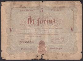 1848. 5ft "Kossuth bankó" T:IV