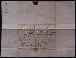 1681 Gaffor a Paar Franciscus (1641-?) rudnói postamester saját kézzel írt cito cito citissime (sürgős) levele. A Paar-család hűbére volt a magyar postaigazgatás 1722-ig. Postatörténetileg is érdekes darab / Cito cito citissime (urgent) letter of Gaffor a Paar Franciscus, postmaster of Rudno. The Paar-family had the Hungarian postal service as feud until 1722. Interesting postal history document.