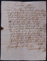 1681 Gaffor a Paar Franciscus (1641-?) rudnói postamester saját kézzel írt cito cito citissime (sürg...