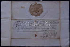 1730 Hivatalos levél III. Károly király és Acsády Ádám Péter veszprémi püspök, főispán saját kezű aláírásával a katolikus hitet erősítő intézkedésekről / Ex offo letter about reinforcing Catholic religion with autograph signature of Emperor Charles VI. and of the bishop of Veszprém