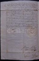 1730 Hivatalos levél III. Károly király és Acsády Ádám Péter veszprémi püspök, főispán saját kezű al...