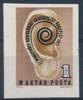 1972 Audiológiai kongresszus vágott bélyeg