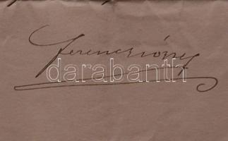 1912 november 20. Ferenc József levele Vaszary Kolos bíborosnak a bíboros lemondása alkalmából, a ki...
