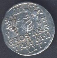 Lengyelország 1582. III.Gr ezüst T:3/4+