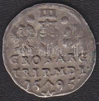 Lengyelország 1595. 3Gr "Sigismund III." Ag T:3