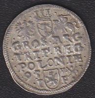 Lengyelország 1595. 3Gr "Sigismund III." Ag T:3+
