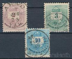 1881 Teljes sor II. lemez "E" fogazással, jó bélyegzésekkel (Gudlin 290 p)