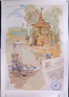 Zórád Ernő (1911-2004): 3 db szitanyomat 30x40 cm