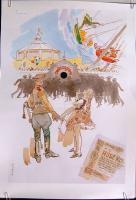 Zórád Ernő (1911-2004): 3 db szitanyomat 30x40 cm