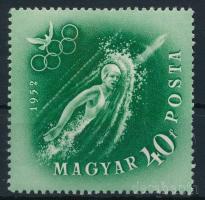 1952 Olimpia 40f számvízjellel (rozsda / stain)