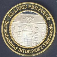 1984. Kecskemét Állami Pénzverő Ag emlékérem aranyozott széllel T:PP / 30,3g