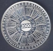 2000. Rendőrség / Horoszkóp Ag emlékérem T:PP 37,8g