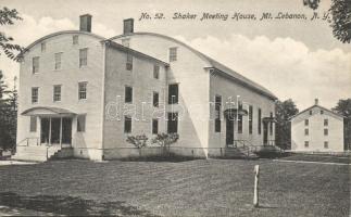 New Lebanon, New York the Mount  Lebanon Shaker Society meeting house