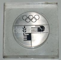1972. Müncheni Olimpia vastag fém emlékérem tokban T:1