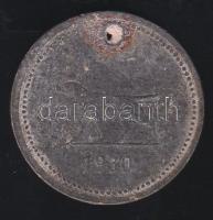 1930 Pest-Pilis Solt Kisun megye ebadójegy fém T:3