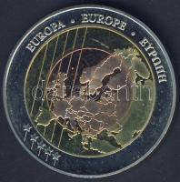 Európa 2008. "Ausztria-Svájc futballmeccs" multicolor emlékérem T:PP