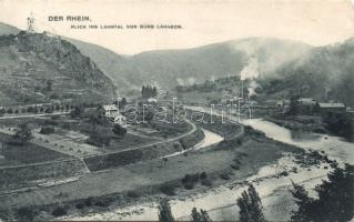 Lahnstein the River Rhine with factory (EK)