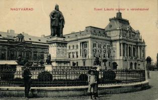 Nagyvárad St László statue, Savings bank and Town hall
