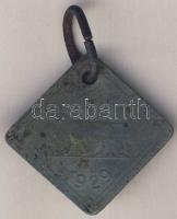 1929 Pest-Pilis Solt Kisun megye ebadójegy fém T:3