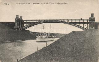 Kiel bridge and S. M. Yacht Hohenzollern