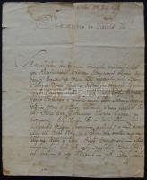 1798. július 10. báró Wesselényi Miklós saját kézzel írt és aláírt levele, melyben a címzettet szívélyesen meghívja az augusztus 11.-én Debrecenben debütáló  Nemzeti Játékszíni Társaságának első előadására / Autograph letter and signature of Miklós Wesselényi concerning the debut of his act-company in Debrecen