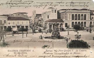 Patras George I square with theatre (b)