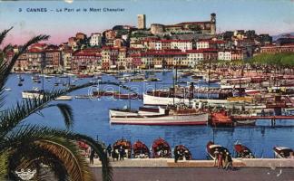 Cannes harbour and Mont Chevalier (gluemark)