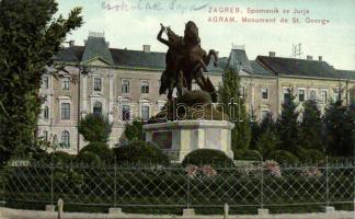 Zagreb St George statue