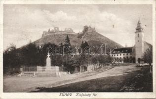 Sümeg Kisfaludy tér és a vár (EK)