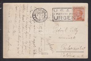 Mihálovits Miklós festő saját kézzel írt és aláírt képeslapja