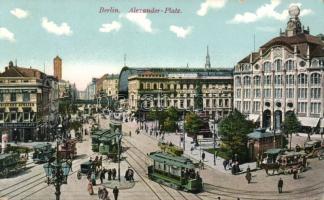 Berlin Alexander square with Railway Station and the Tietz department store (EK)