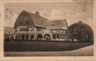 Leipzig Expo 1913 Bavarian Beer house and Giant keg