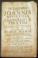 Josephus Welletzky: De laudibus divi Joannis Apostoli et evangeliste oratio...  Olomuc, 1753