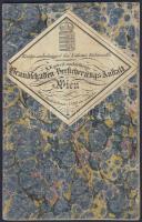 1835 Királyi szabadsággal bíró költsönös tűzkárvédlés betéti könyv 600G induló betéttel, befizetésekkel (kiváló állapotban) / Depositors-book of the fire-damage protection fund with 600G starting deposit (perfect condition) 16p.