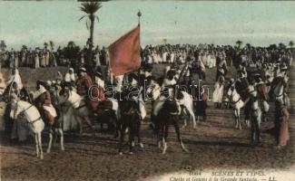 Arabian soldiers and sheiks