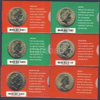 Ausztrália 2000 5$ 28klf db "Sidney-i olimpia" komplett sor! Mindegyik eredeti díszcsomago...