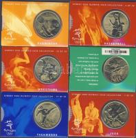 Ausztrália 2000 5$ 28klf db "Sidney-i olimpia" komplett sor! Mindegyik eredeti díszcsomago...