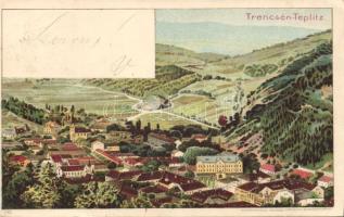 1899 Trencsénteplic litho