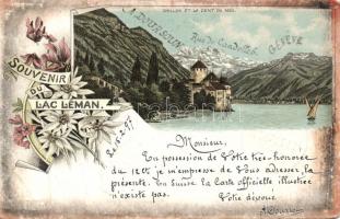 1897 Lac Léman (Lake Geneva) litho