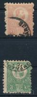 1871 Kőnyomat 5kr + sarokhibás Réznyomat 3kr
