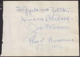 1931 Hollywoodi hírességek aláírásai: Lucy Doraine (Kovács Ilonka) saját kezű dedikálása, Várkonyi M...