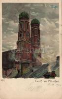 München Frauenkirche litho